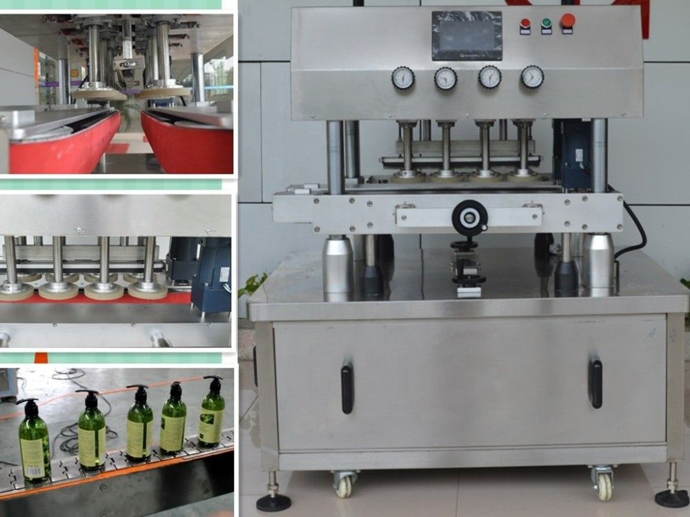 Τύπος συσκευασίας Ετικέτα από ξύλο 900 KG πλαστική στρογγυλή συσκευή κάλυψης μπουκαλιών με διαλογή καπακιού